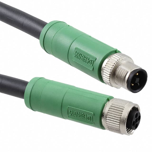 1408808 CBL 4POS MALE TO FMALE 3.28'