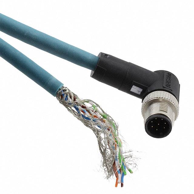 1408751 CBL 8POS MALE TO WIRE 16.4'