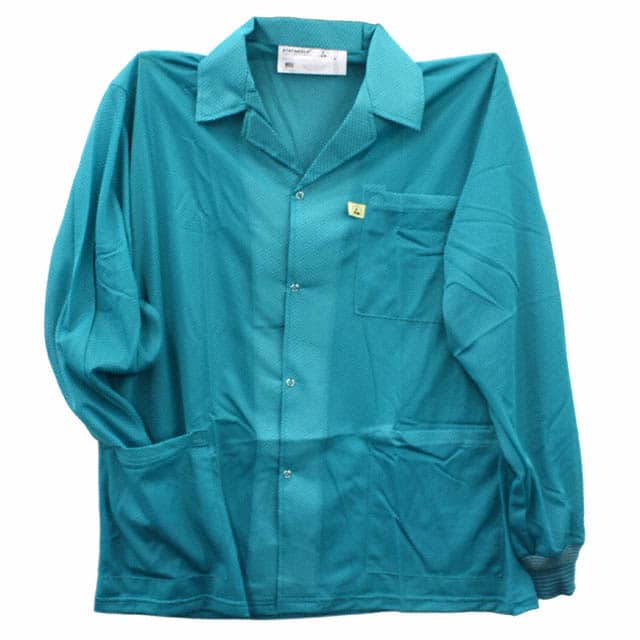 73852 ESD JACKET W/CUFFS TEAL M