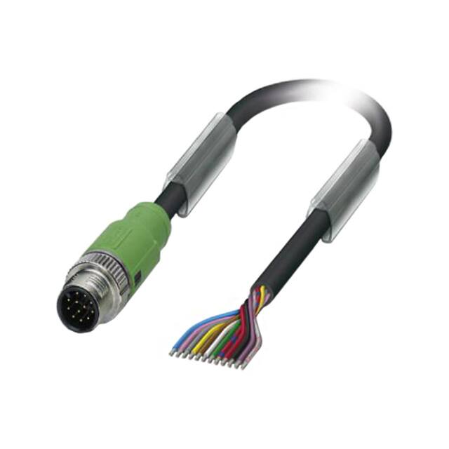 1554791 CBL 12POS MALE TO WIRE 16.4'