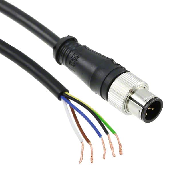 1211930005 CBL 5POS MALE TO WIRE 0.98'