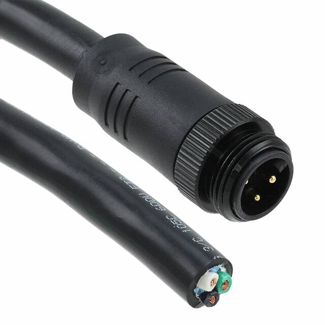1417116 CBL 3POS MALE TO WIRE 6.56'