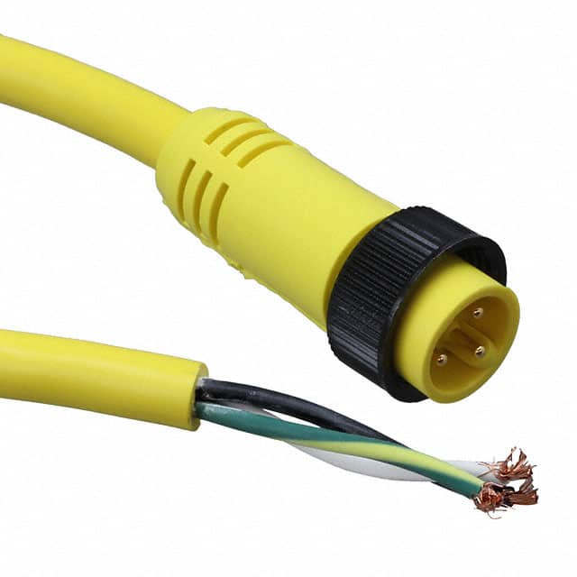 1300060546 CBL 3POS MALE TO WIRE 15'