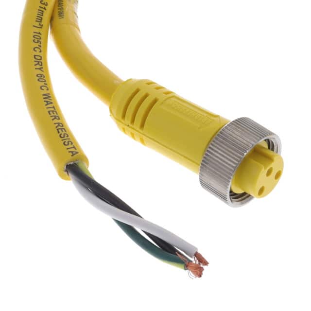 1300060222 CBL 3POS FMALE TO WIRE 6'