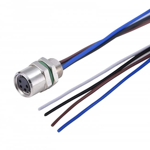 A-M08A04FST02016BK00 CBL CIRC 4POS FEM TO WIRE 0.66'