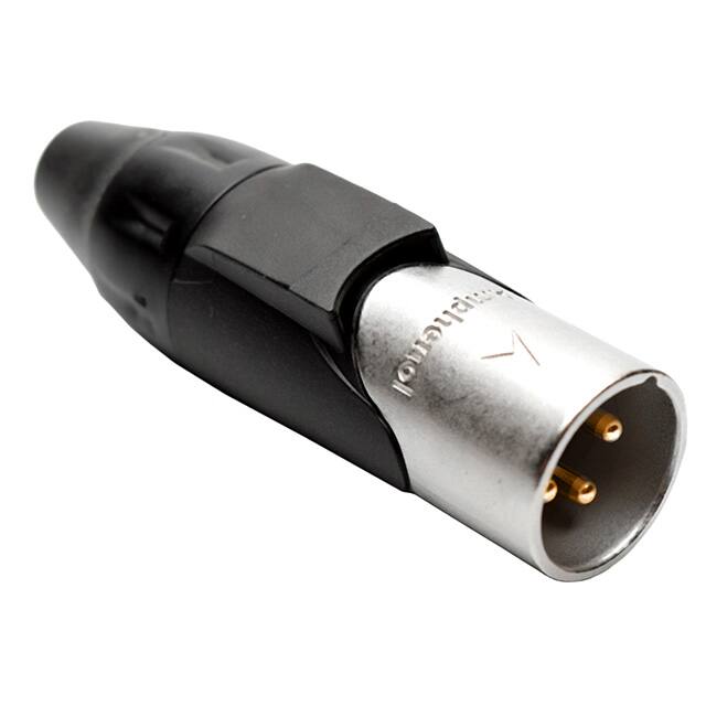 AX3M2M-AU CONN RCPT MALE XLR 3P SOLDER CUP