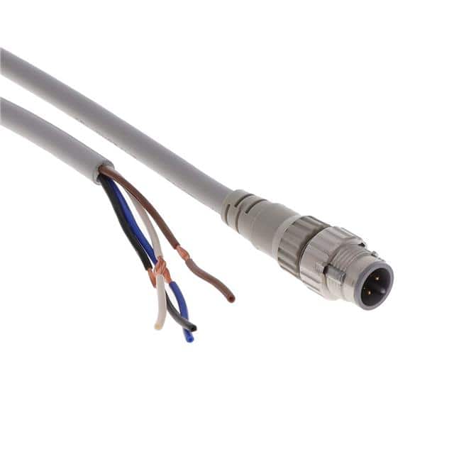 XS5H-D421-G80-F CBL 4POS MALE TO WIRE 16.4'