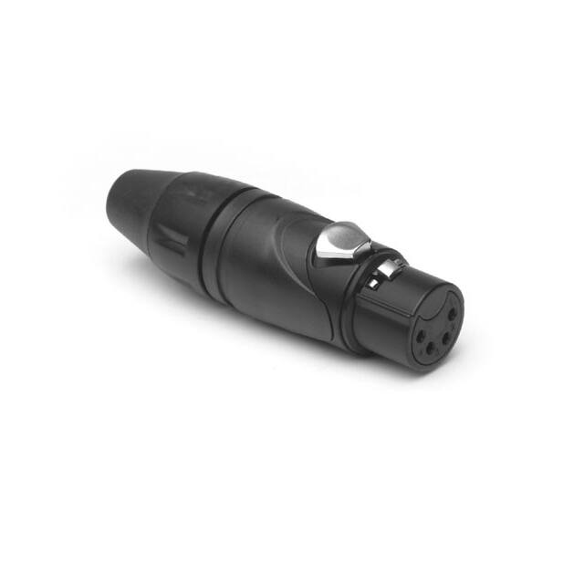 AX4FB BULK METAL XLR PLUG STR CORD 4 SKT BL