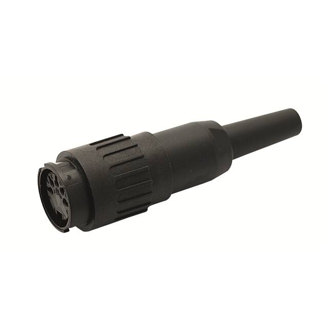 T 3648 501 FEMALE CABLE CONNECTOR WITH BLAC