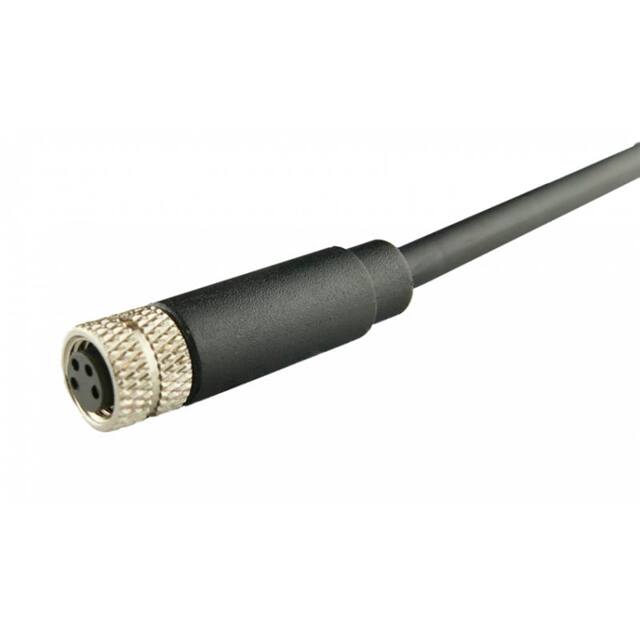 A-M08A04FOE10002BK00 CBL CIRC 4POS FEM TO WIRE 3.28'
