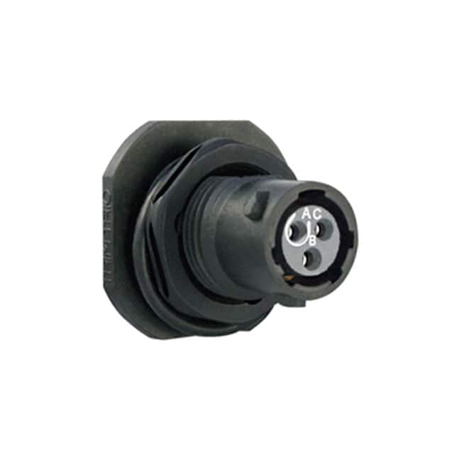UTS78E3S CONN RCPT FMALE 3P GOLD SLDR CUP