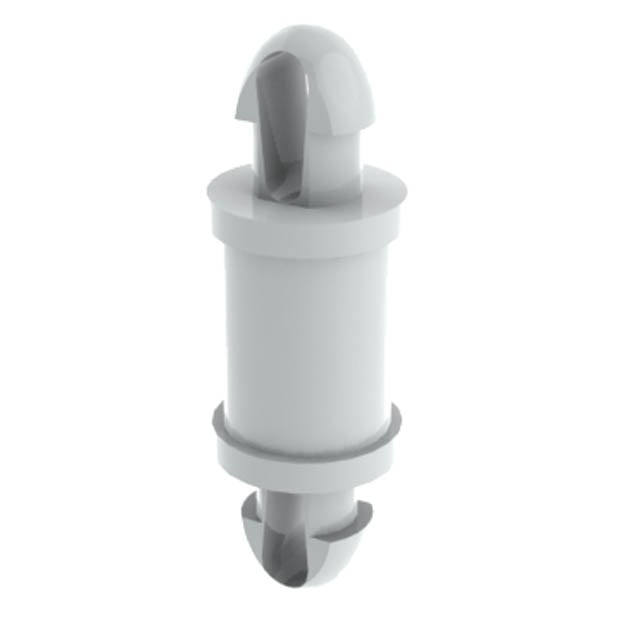 DLCBST-8-01 Snap lock nylon board support with 0.500" between board height and 0.100" mounting hole diameter.