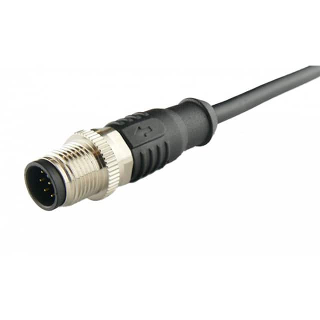 A-M12A08MOE10002BK00 CBL CIRC 8POS MALE TO WIRE 3.28'
