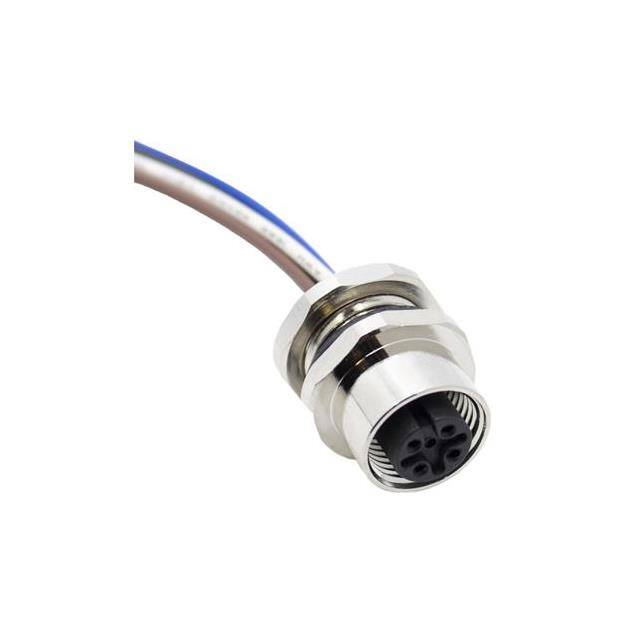 AI-T00204 CORDSET 1/4-18NPT PANEL MT M12 F