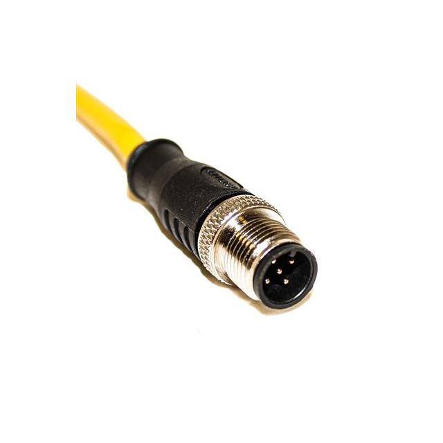 C5A11F006 M12 CORDSET 5-POSITION MALE STRA