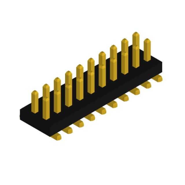 PHCD-SS020G1CBOLE-B346 MALE HEADER VERTICAL 20POS SMD G