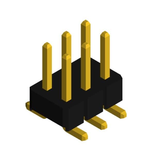 PHDD-SS006G1ABOGE-B005 MALE HEADER VERTICAL SMD 6POS G/