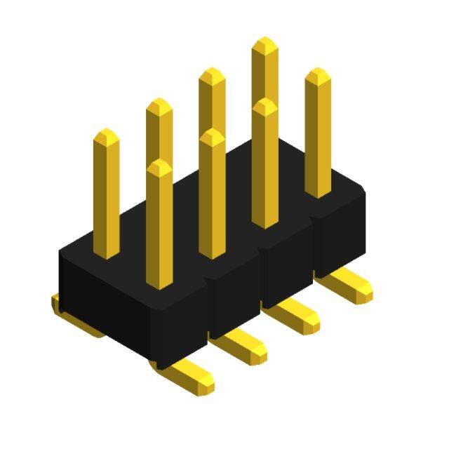 PHED-SS008G1ABONE-B300 MALE HEADER VERTICAL SMD 8POS G/