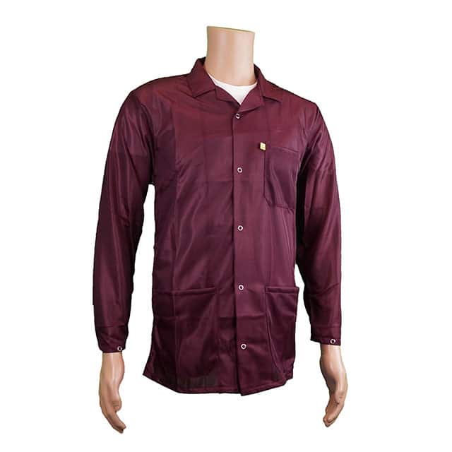 JKC9021SPMR ESD JACKET SNAP CUFF XS MAROON
