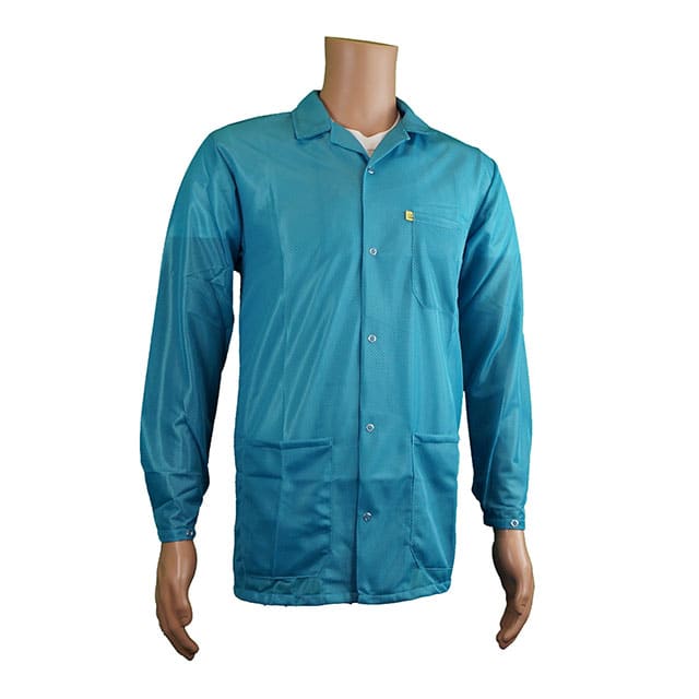 JKC9022SPTL ESD JACKET SNAP CUFF S TEAL