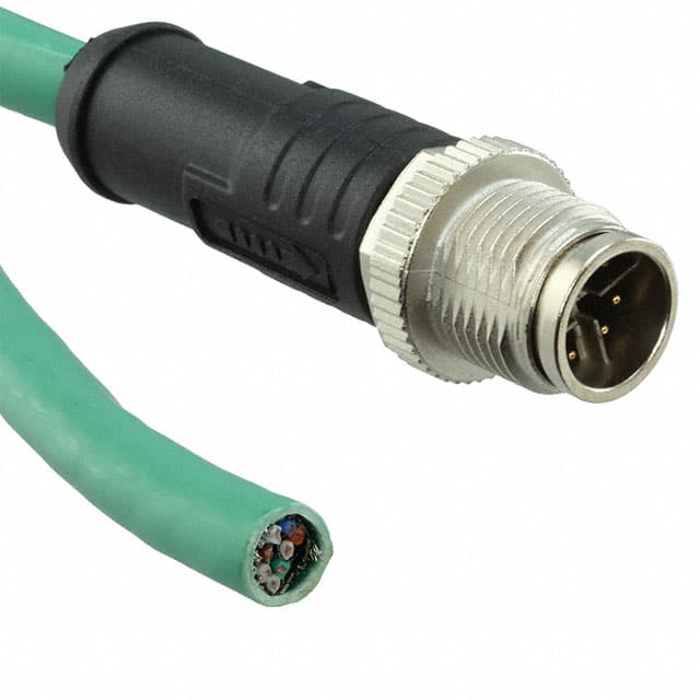MSXS-08BMMM-SL7X01 CBL 8POS MALE TO WIRE 3.28'