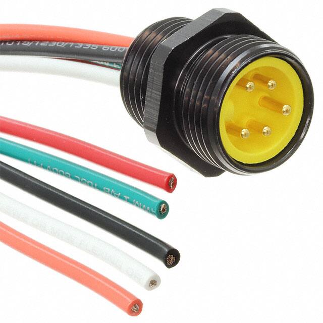 175P12 CBL 5POS MALE TO WIRE 1'