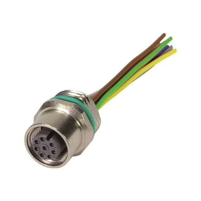 21033176810 M12 A-CODE 8PIN FEMALE PANEL FEE