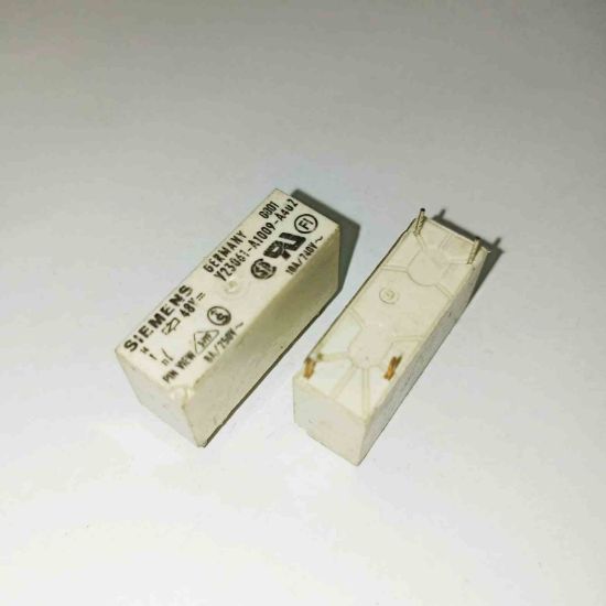 V23061-A1009-A402 The Siemens V23061-A1009-A402 is a 4-pin relay with a 48V coil voltage and an 8A current rating. It features a 1 Form A (SPST-NO) contact configuration.
