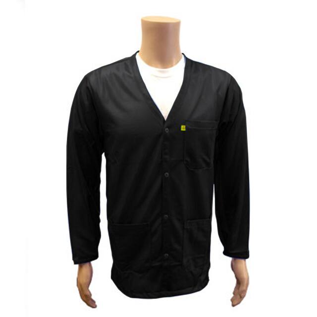 JKV9028SPBK V-NECK, SNAP CUFF, 4X-LARGE
