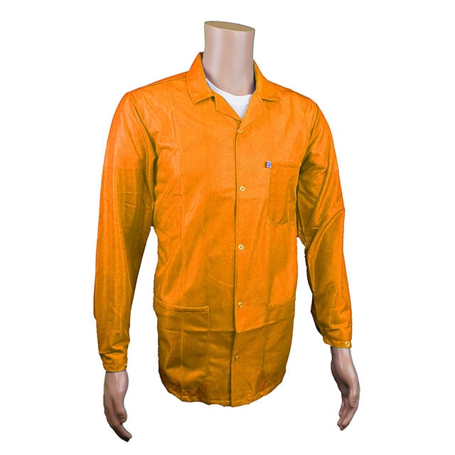 JKC9021SPOR ESD JACKET SNAP CUFF XS ORANGE