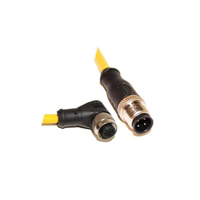 C4AD10M010 M12 CORDSET 4-POS MALE STRAIGHT-