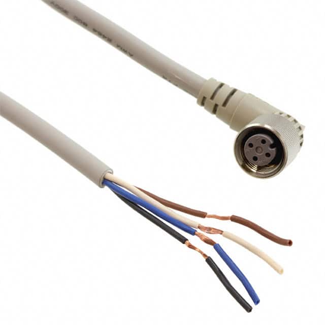 XS2F-E422-G80-F CBL 4POS FMALE TO WIRE 16.4'