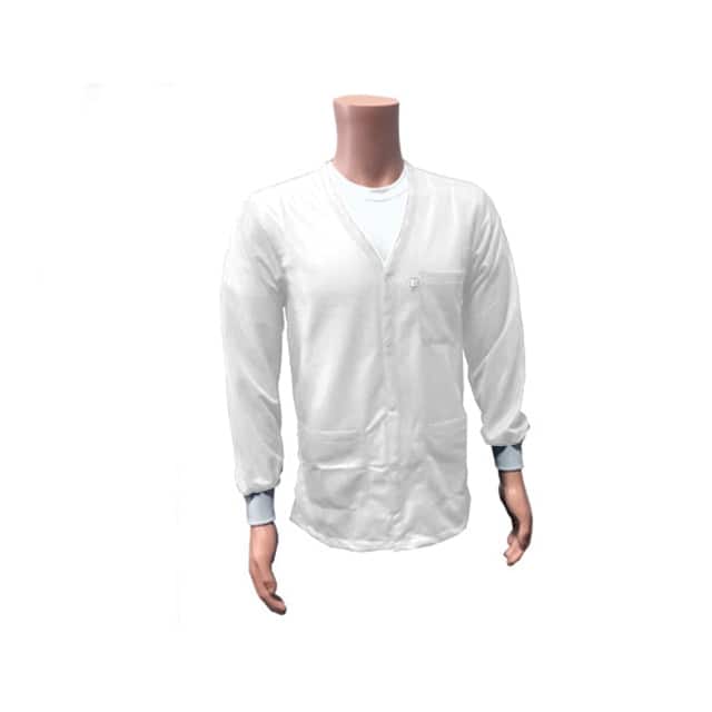 JKV9021WH V-NECK, KNIT CUFF, X-SMALL
