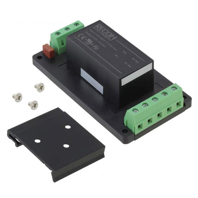 RAC10-12SA-E-ST The Recom Power RAC10-12SA-E-ST is a 10W AC/DC converter with a 12V output. It features a universal input voltage range of 90-264 VAC and an enclosed chassis mount design.