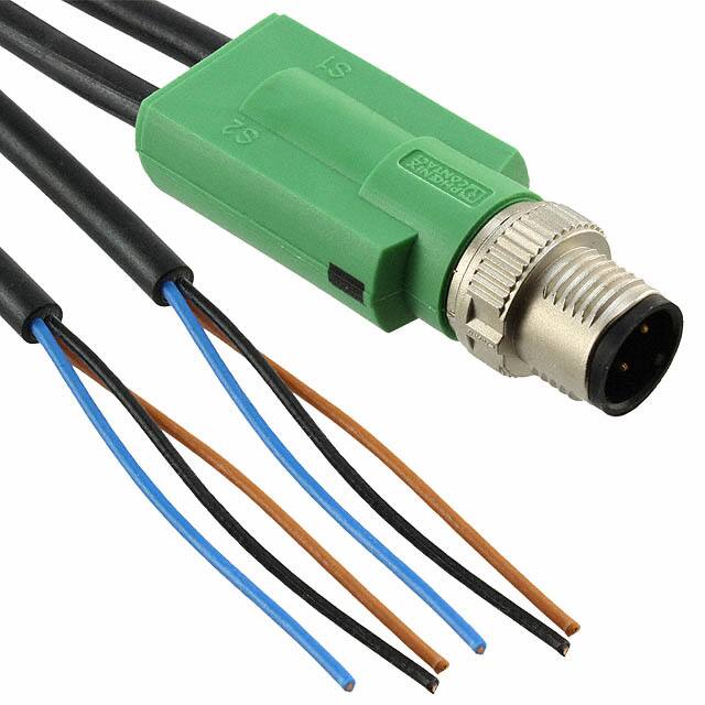 1524239 CBL 3POS MALE TO WIRE 32.8'