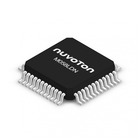 M058LDN The Nuvoton Technology M058LDN is an ARM Cortex-M0 microcontroller with 32KB of Flash memory and 4KB of RAM. It is supplied in a 48-LQFP package.