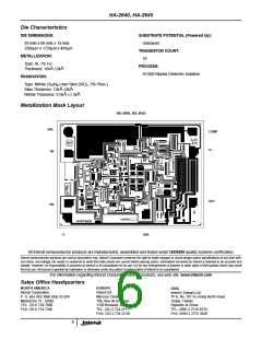 HA7-2640-2 The HA7-2640-2 is an operational amplifier from Harris Semiconductor with a 4MHz operating frequency. It is designed for high supply voltage applications.