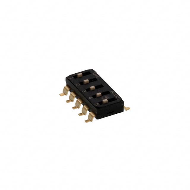 EDS05SGNNTR04Q END STACK DIP 5P G RAISED T&R
