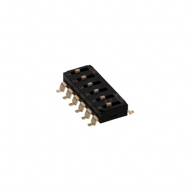 EDS06SGNNTR04Q END STACK DIP 6P G RAISED T&R