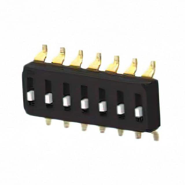 EDS07SGNNTR04Q END STACK DIP 7P G RAISED T&R