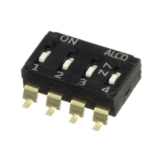 EDS04SGRNTU04Q END STACK DIP 4P G RECESS TUBE