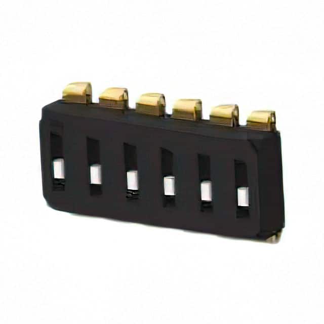 EDS06SNRNTR04Q END STACK DIP 6P J RECESS T&R