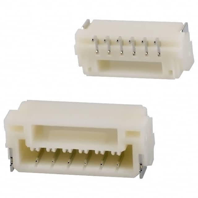 SM06B-GHS-TB(LF)(SN) CONN HEADER SMD R/A 6POS 1.25MM