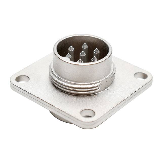 C09131S0071002U Flange mount male receptacle wit