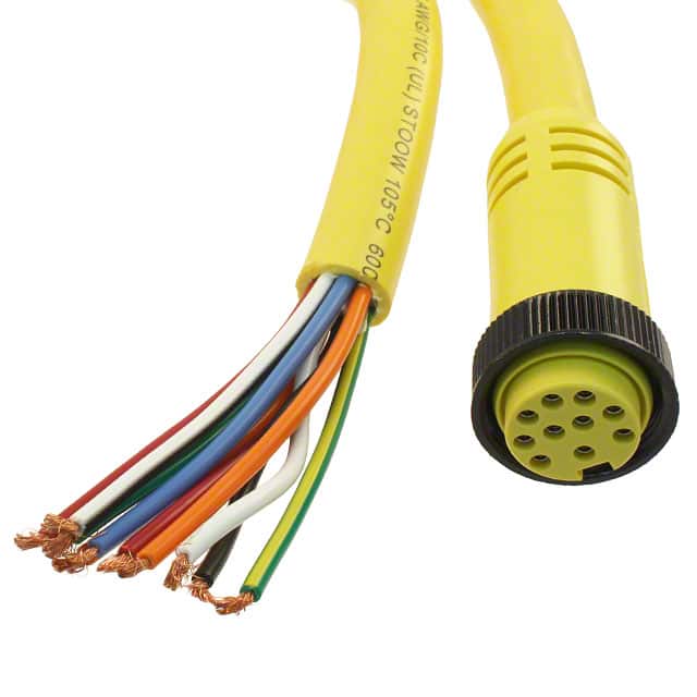1300080028 CBL 10POS FMALE TO WIRE 12'