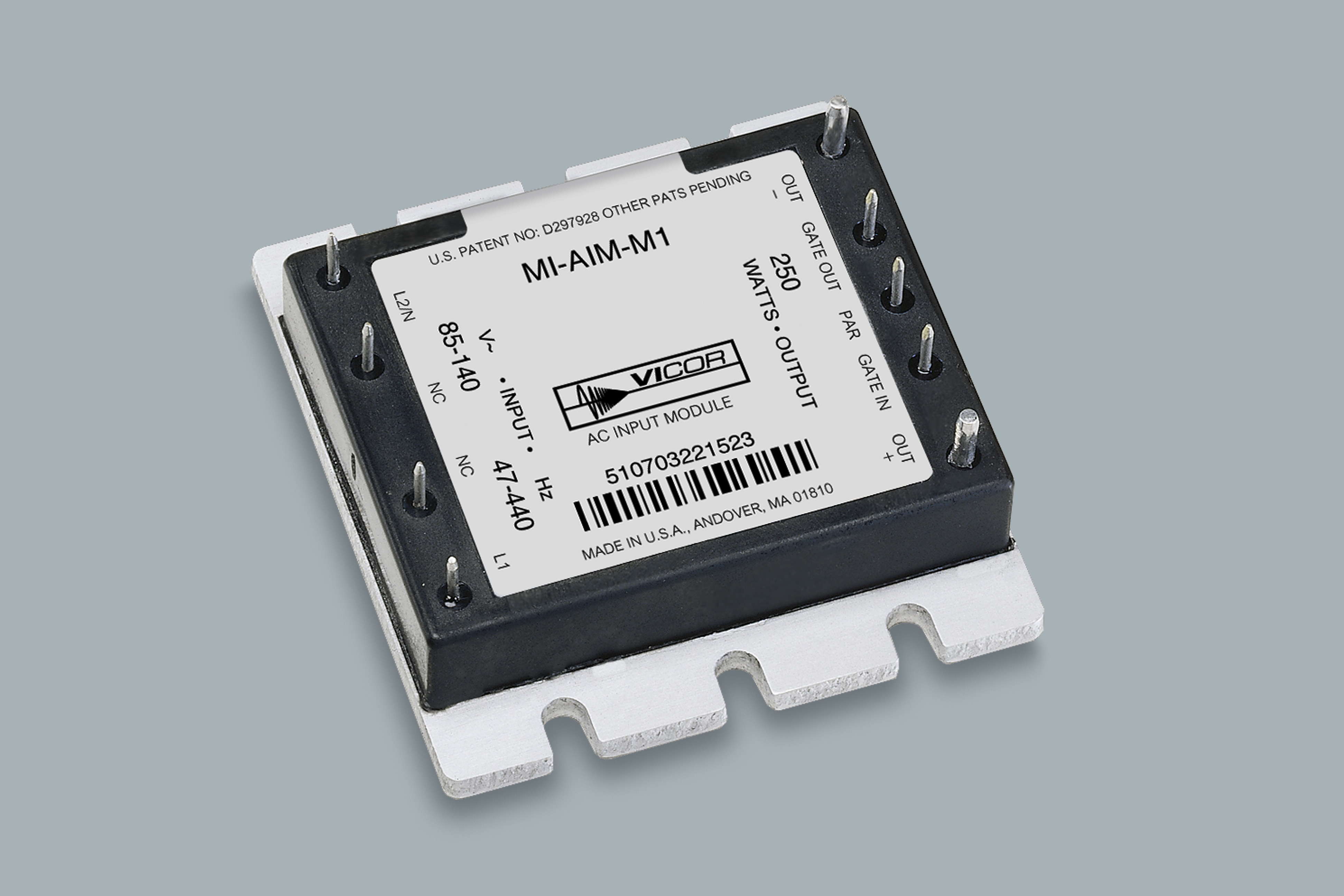 MI-AIM-M1 The Vicor MI-AIM-M1 is an AC Input Front End Module. It features RoHS3 compliance and an MSL of 1.