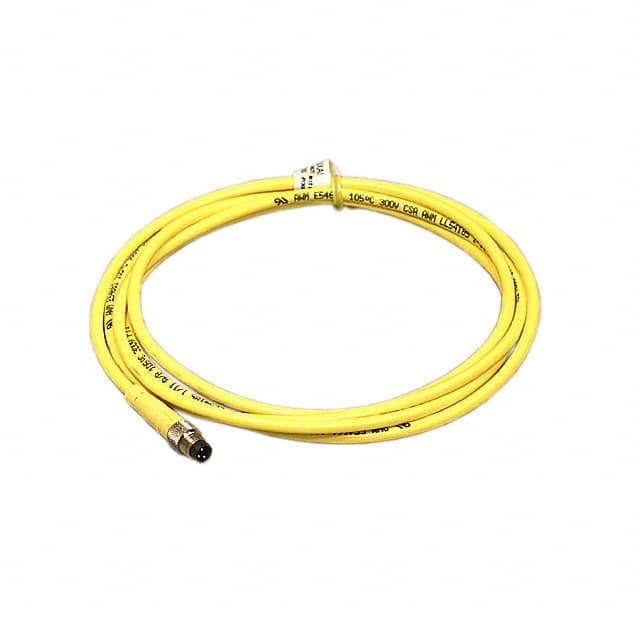 603PT2 CBL 3POS MALE TO WIRE 6.56'