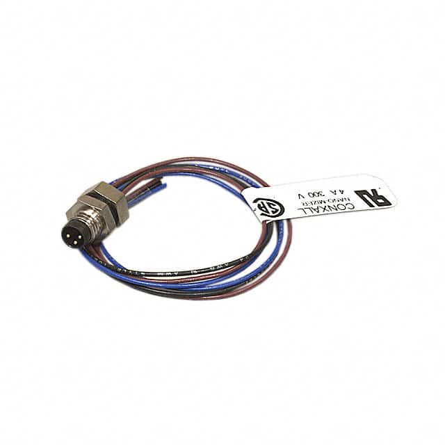 613P.3 CBL 3POS MALE TO WIRE 0.98'
