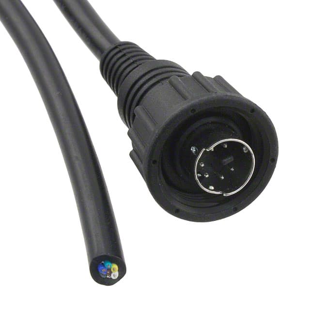 A-KMD-06AFMM-WP CBL 6POS MALE TO WIRE 3.28'