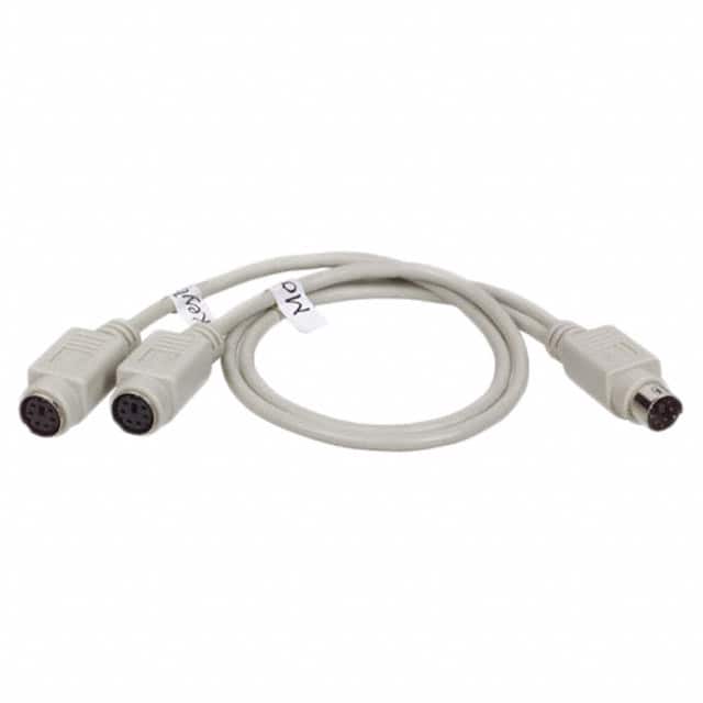 P230-001 CBL 6POS MALE TO FMALE 1'